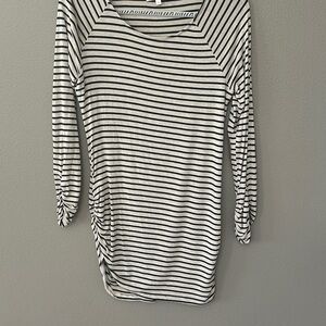 Elegant Striped Long Sleeve Dress